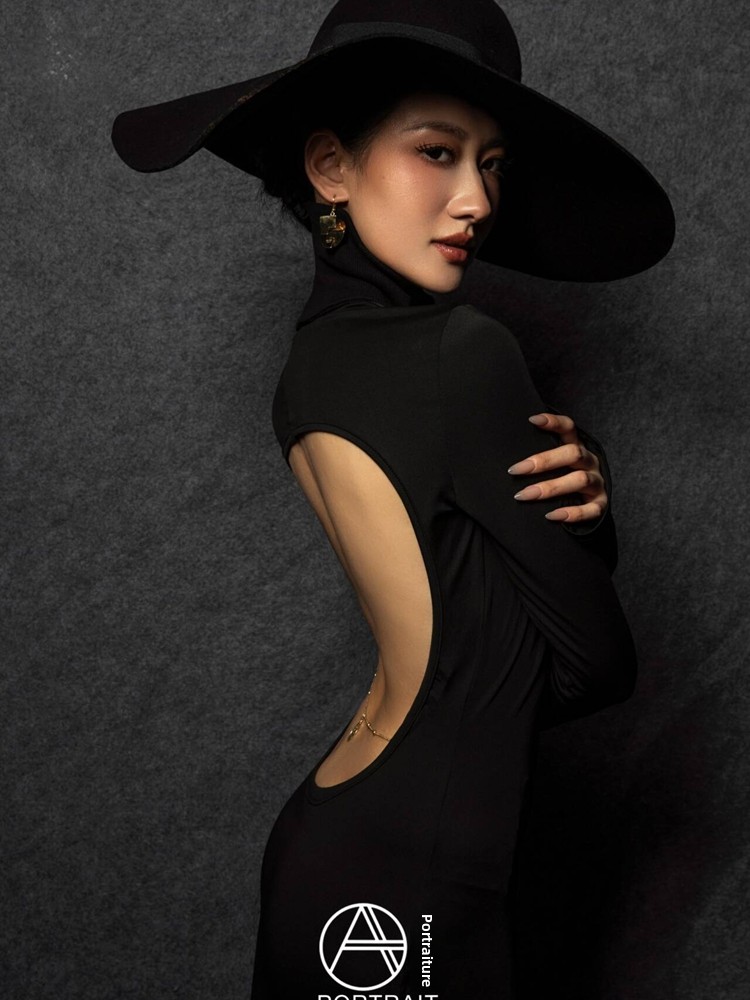 Ethnic Fashion Studio - 2026年新作ファッションポートレートコスチューム ヴィンテージヘップバーンスタイル 高級感スタジオ撮影服 レディースエスニックステージ衣装