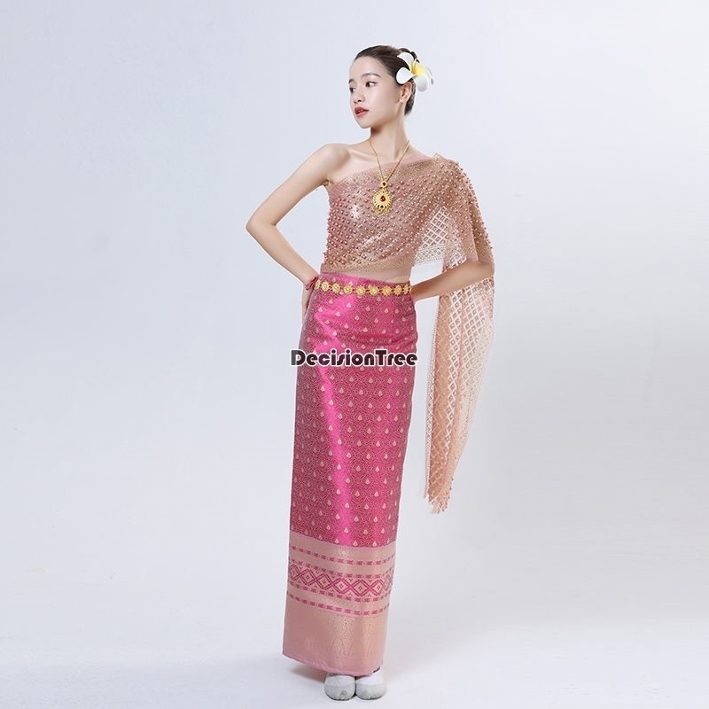 Batik Sarong Wrap - 2026年伝統的なタイの服飾、スプラッシング・ガーメント、ダイ民族衣装セット、華やかなヴィンテージ、威厳のある写真撮影用コットンヘンプドレス