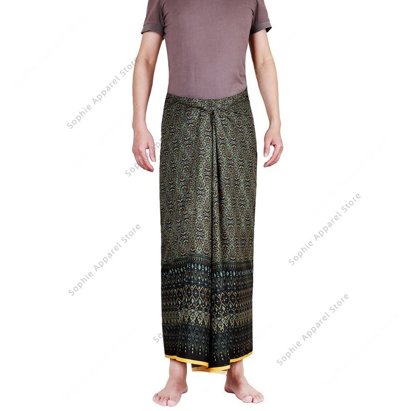 Batik Sarong Wrap - ビーチラップチューブスカート、ランギカバードレス、男女兼用バティックサロンスカート