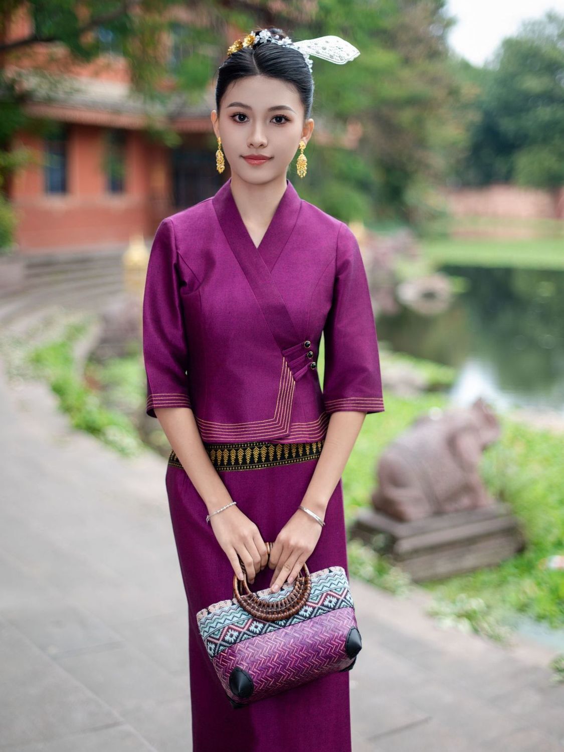 2 個タイミャンマー Long-gyi スカートサロンダイチ - Batik Sarong Wrap のレビューと価格