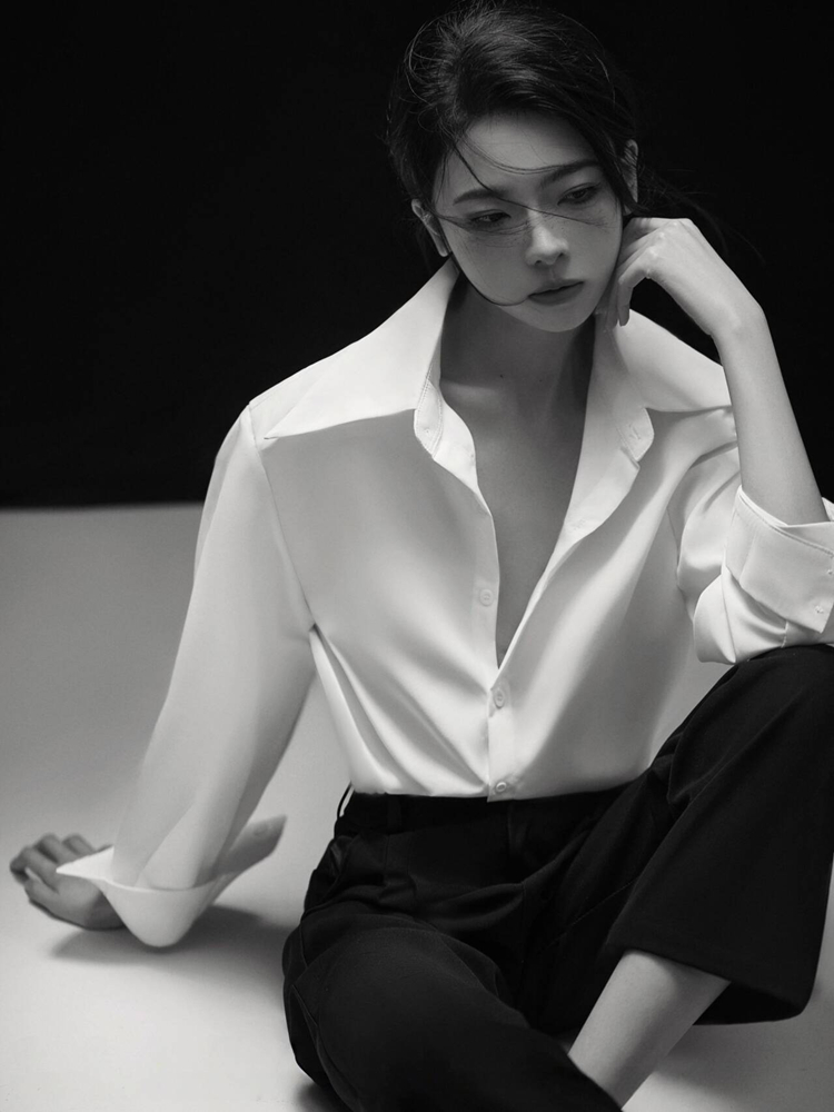 2026 新ファッションセクシーなポートレート写真シャツ芸術 - Ethnic Fashion Studio のレビューと価格