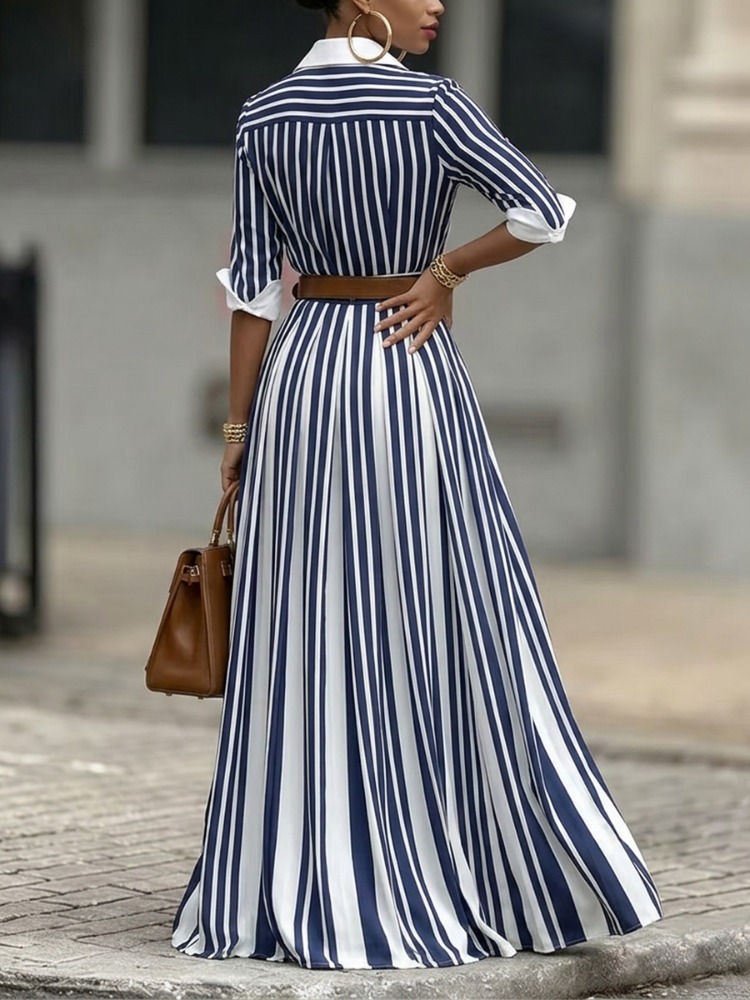 Yeezzi レディース コントラストカラー ストライプ ラ - Ethnic Fashion Wear のレビューと価格