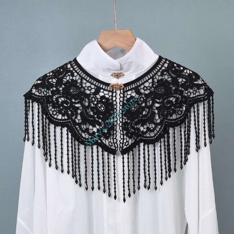 伝統的な中国風の刺繍ショルダーラップスカーフショールビーズパ - Ethnic Fashion Design のレビューと価格