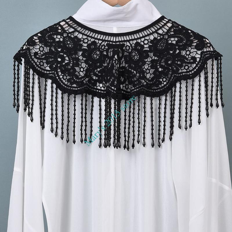 伝統的な中国風の刺繍ショルダーラップスカーフショールビーズパ - Ethnic Fashion Design のレビューと価格