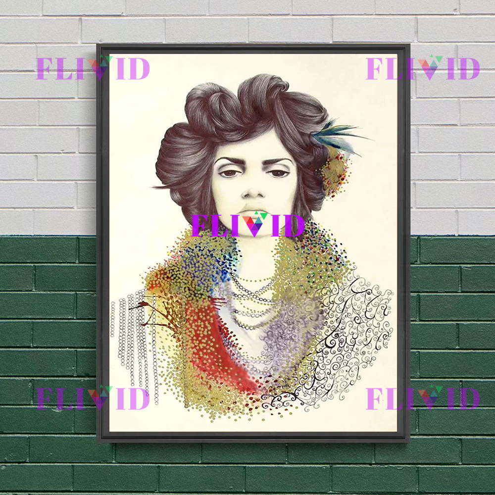 ヴィンテージフュージョンエスニックレディポートレートウォール - Ethnic Fusion Fashion のレビューと価格