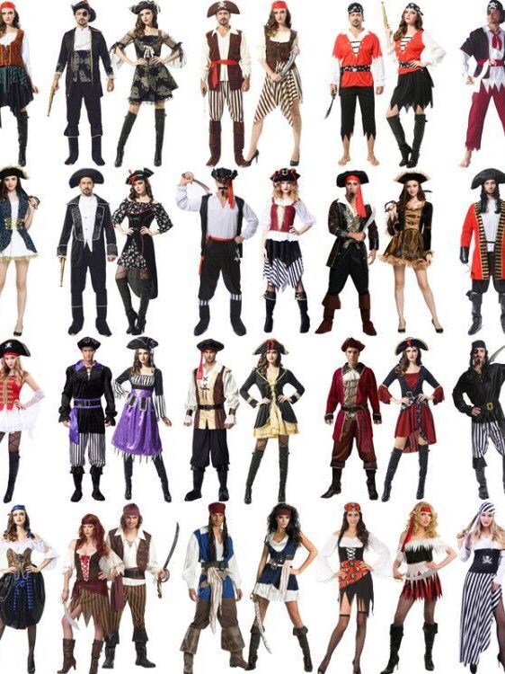大人用ハロウィンパフォーマンス海賊コスチューム中国の舞台公演 - Ethnic Wear Fashion Brand のレビューと価格