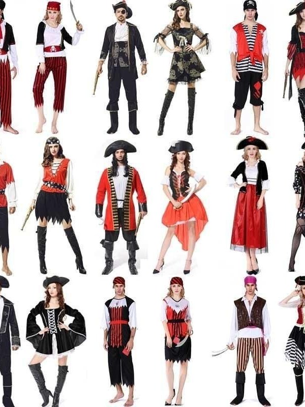 大人用ハロウィンパフォーマンス海賊コスチューム中国の舞台公演 - Ethnic Wear Fashion Brand のレビューと価格