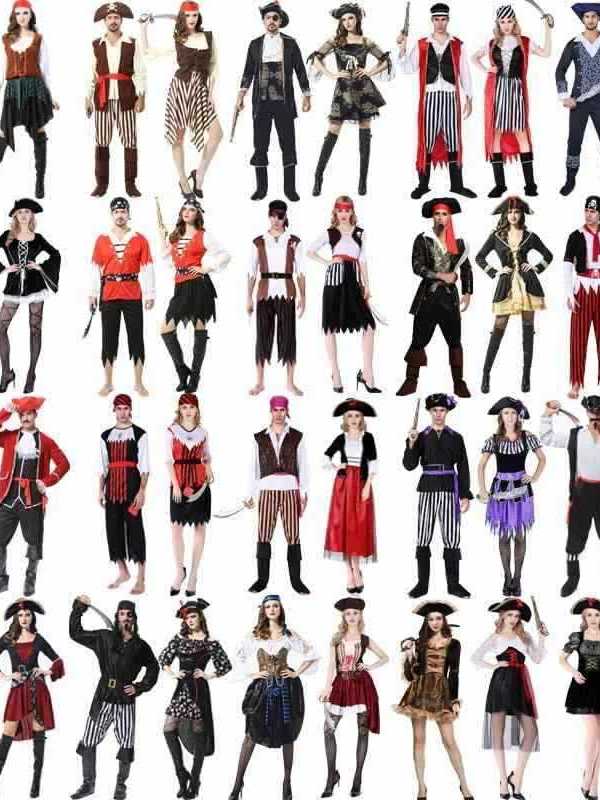 大人用ハロウィンパフォーマンス海賊コスチューム中国の舞台公演 - Ethnic Wear Fashion Brand のレビューと価格