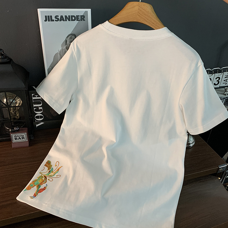 中国風の刺繍ハイエンドトップメンズ夏パーソナライズされたデザ - Ethnic Fashion Design のレビューと価格