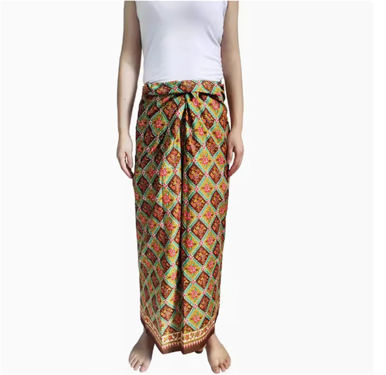 マレーシア タイ ユニセックス チューブスカート - Batik Sarong Wrap のレビューと価格