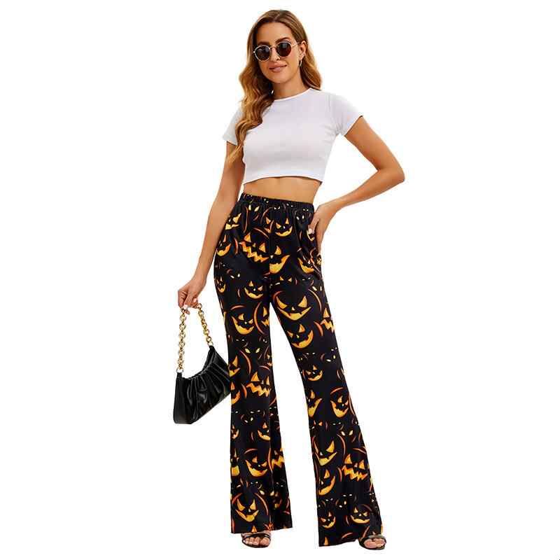 ハロウィン バット パンプキン柄 レディースパンツ エスニッ - Ethnic Wear Fashion Brand のレビューと価格