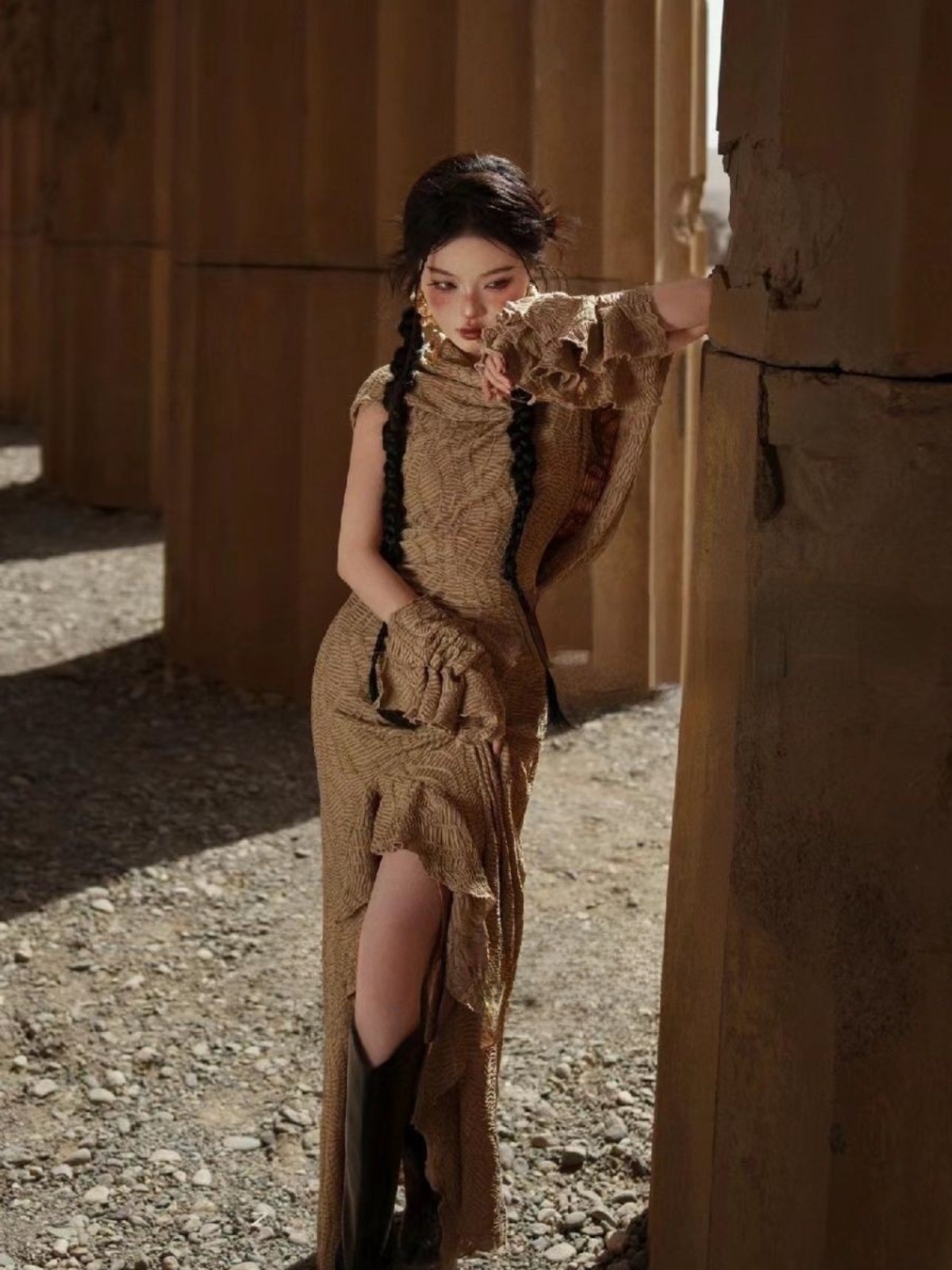 デザートプリンセススタイルホリデードレス写真撮影スタジオ新作 - Ethnic Fashion Studio のレビューと価格