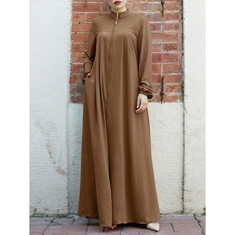 中東スタイルのドレス レディースファッション スタンドカラー - Ethnic Wear In Fashion のレビューと価格