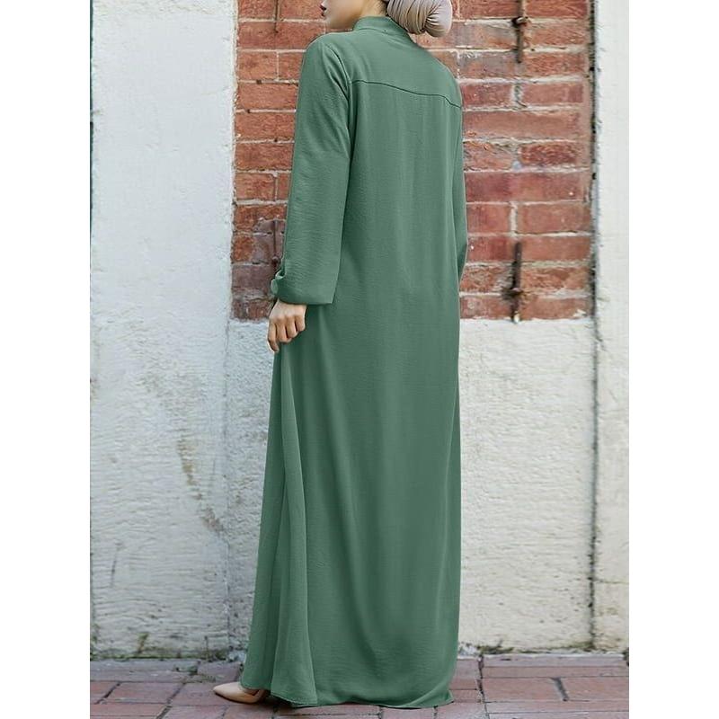 中東スタイルのドレス レディースファッション スタンドカラー - Ethnic Wear In Fashion のレビューと価格